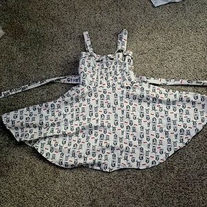 owl and heart dress